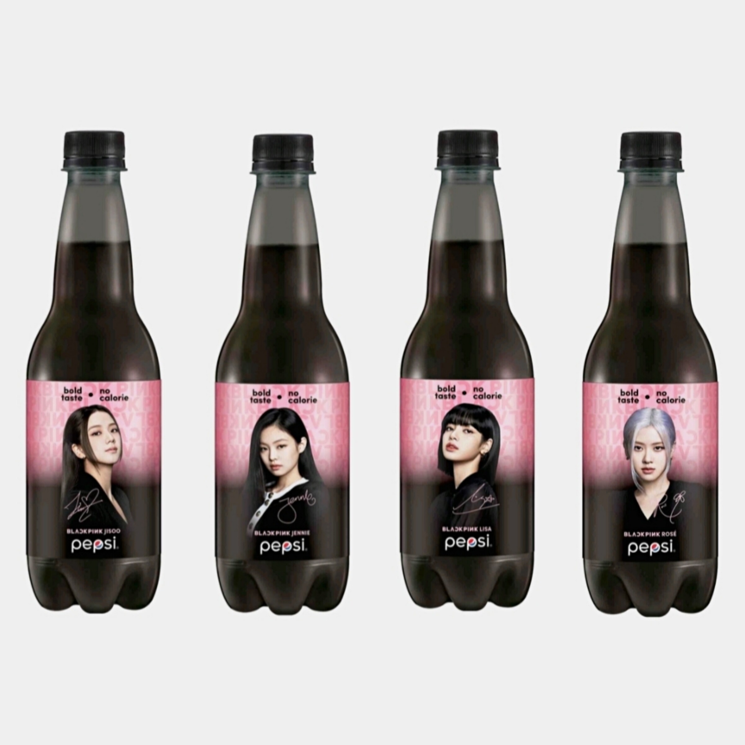 [Set of 4] Pepsi x Blackpink Official Drink Bottles Limited Edition Collection Purpose (400ml)