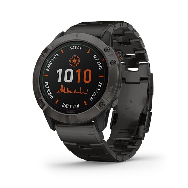Garmin Fenix 6X Pro Solar Ultimate Multisport GPS Smartwatch with Topo & Ski Maps Sport Watch 010-02157-55 / 010-02157-5F 2 Years Warranty