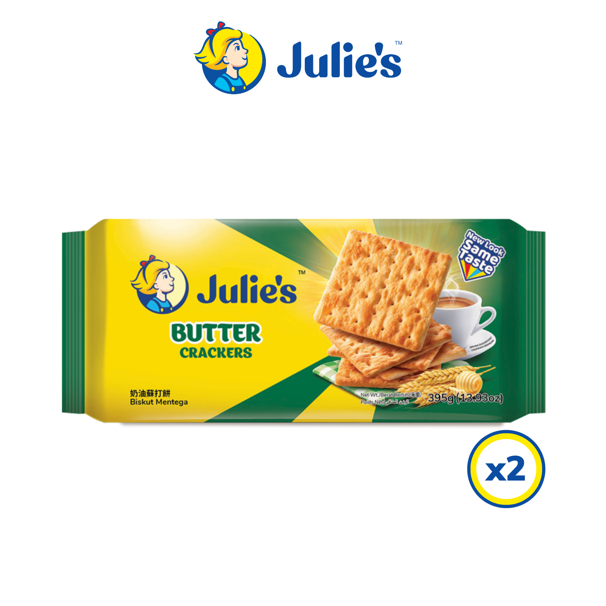 Julie\'s Butter Crackers 395g x 2 packs