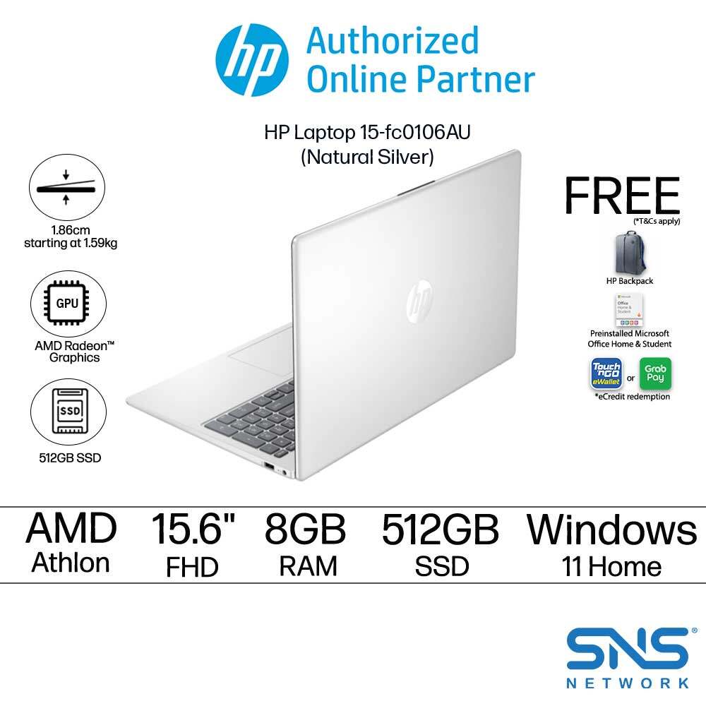 HP Laptop 15-fc0105AU (Gold) 15-fc0106AU (Silver) FHD (AMD
