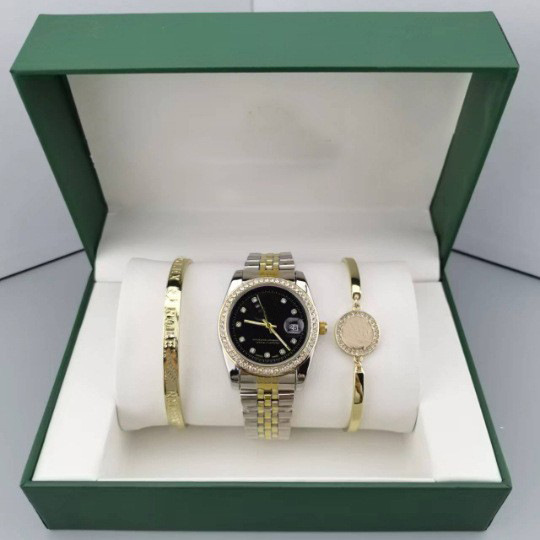 [EE utility] Three-Piece in Stock Wholesale Watch Men's Steel Belt Luminous Calendar Sports Waterproof Quartz Watch Source Factory