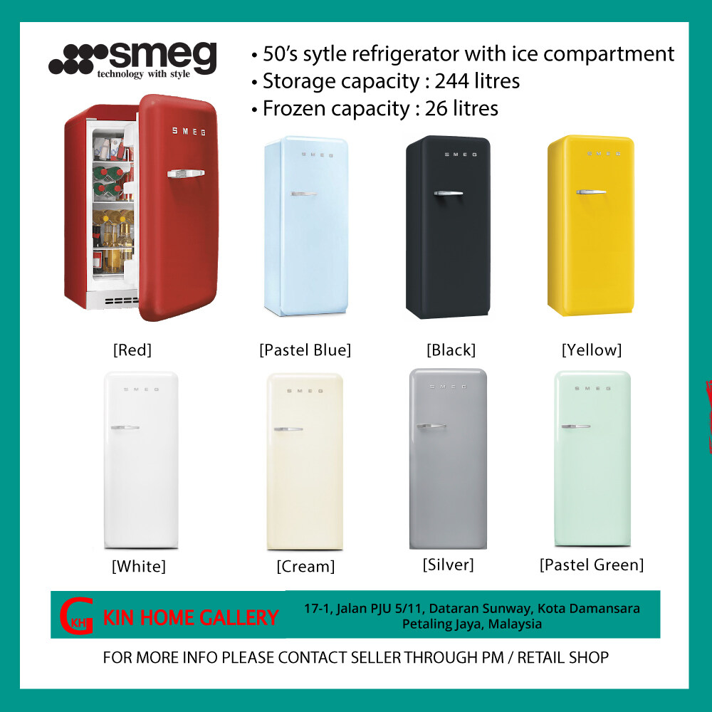 New Collection Peti Sejuk SMEG Classic Fridge Refrigerator FAB28 (Authorized SMEG Malaysia) 2020 New Collection Peti Sejuk SMEG Classic Fridge Refrigerator FAB28 (Authorized SMEG Malaysia) 2020