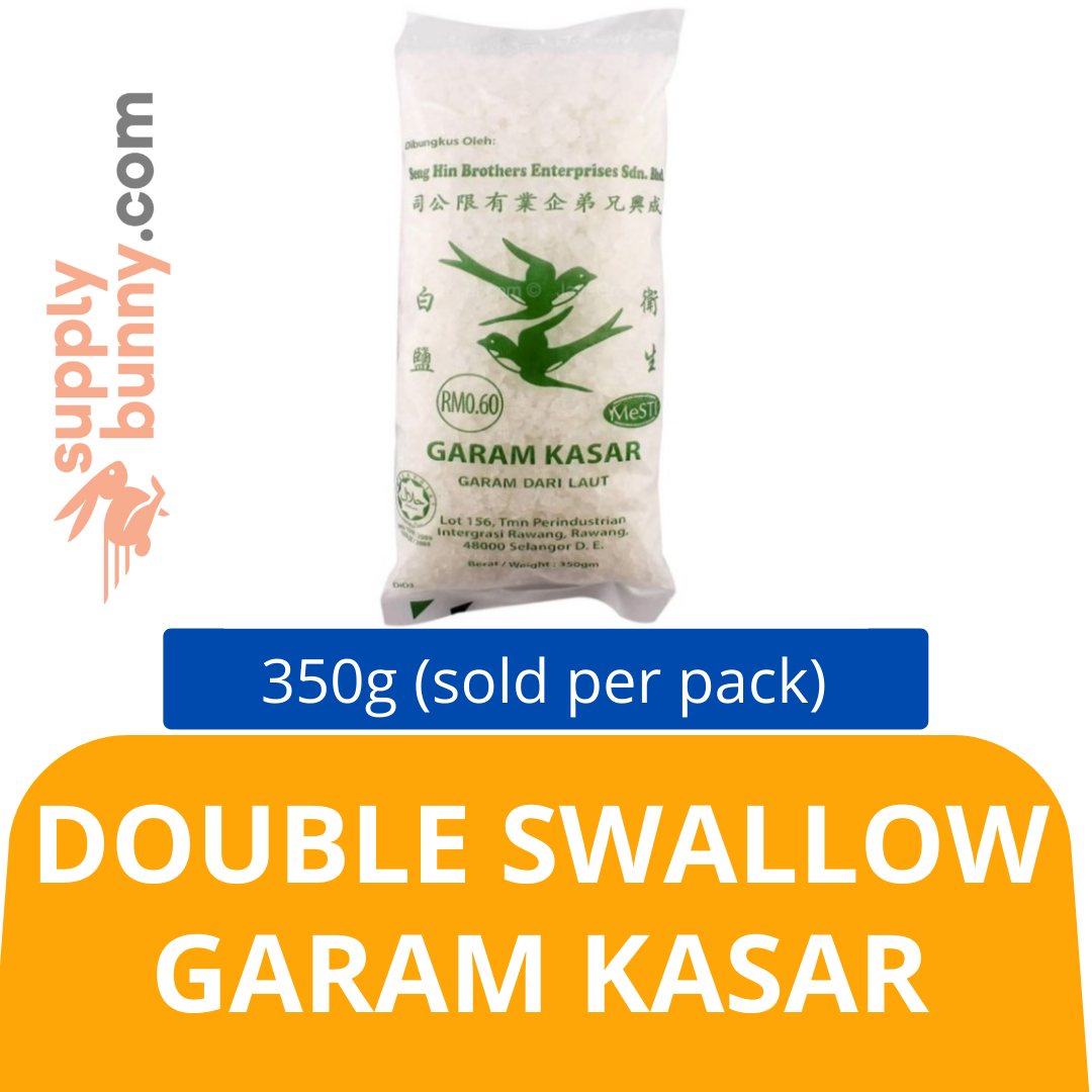 Double Swallow Garam Kasar 350g (sold per pack) 粗盐 PJ Grocer Garam Kasar