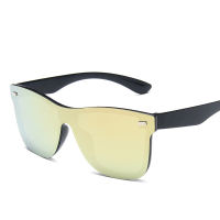 PTQ Sunglasses for Mens and Womens One-piece Reflective Lenses Sun Glasses Retro Driving Sunglasses Sunglasses
