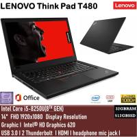 Lenovo ThinkPad T480 Intel Core i5 -8th Gen  RAM DDR4 NVME SSD windows 11 Pro with Microsoft office