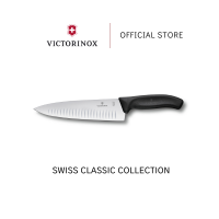 Victorinox Swiss Classic Kitchen/ Carving Knife 20cm Fluted Edge Extra Wide Blade