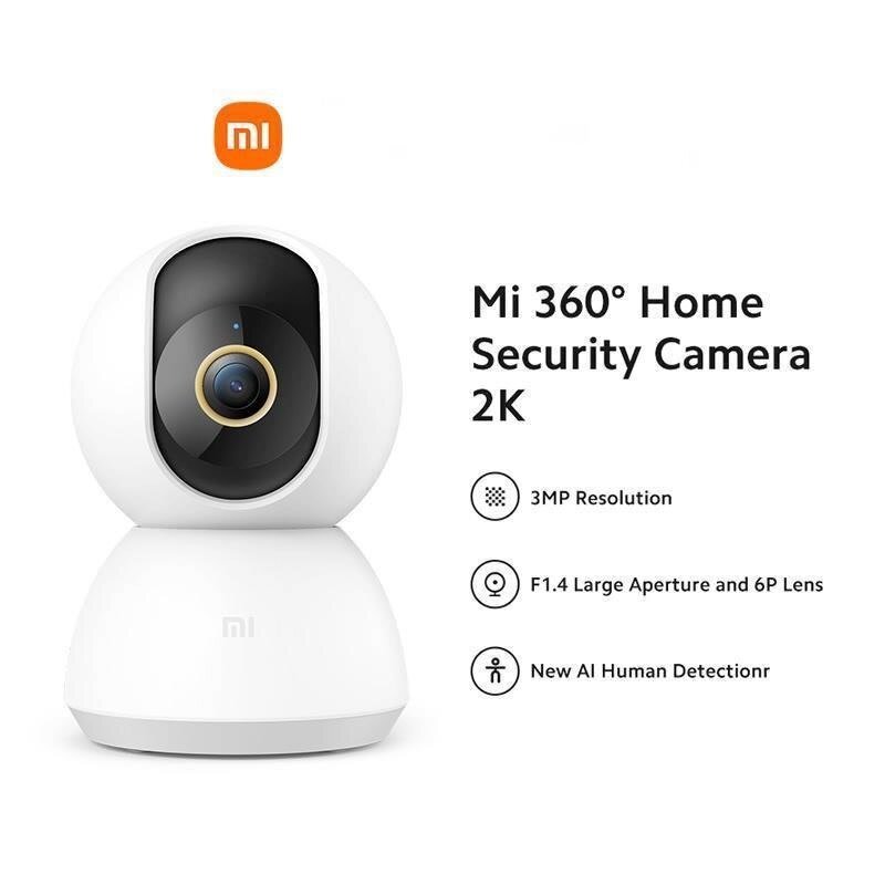 Xiaomi Mi 360 Home Security Camera 2K &gt; Ultra Clear HD, Full Colour In Low Light, AI Human Detection