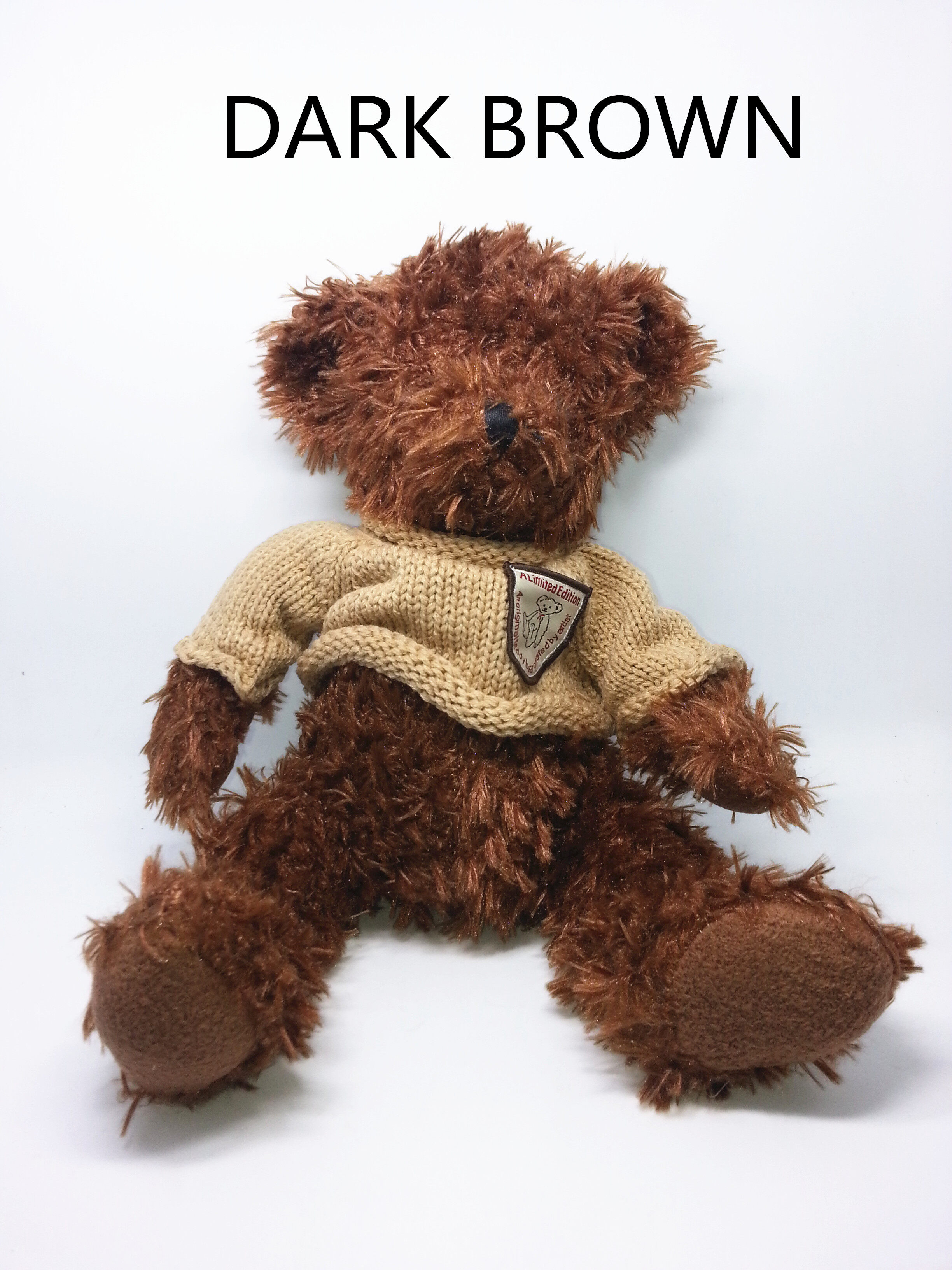 AFGY FGO 061 OIX Assorted Teddy Bear (Dark Brown with Shirt) toys for girls