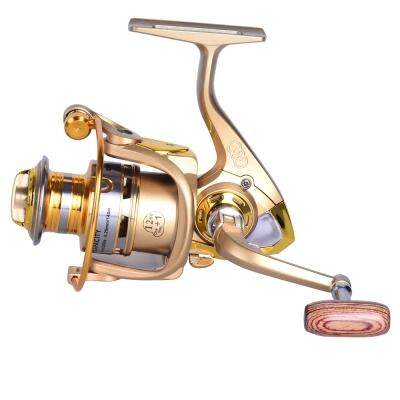 Metal Spool Spinning Fishing Reel BF Fishing Gear for Freshwater Fishing Pesca (CHAMPAGNE)