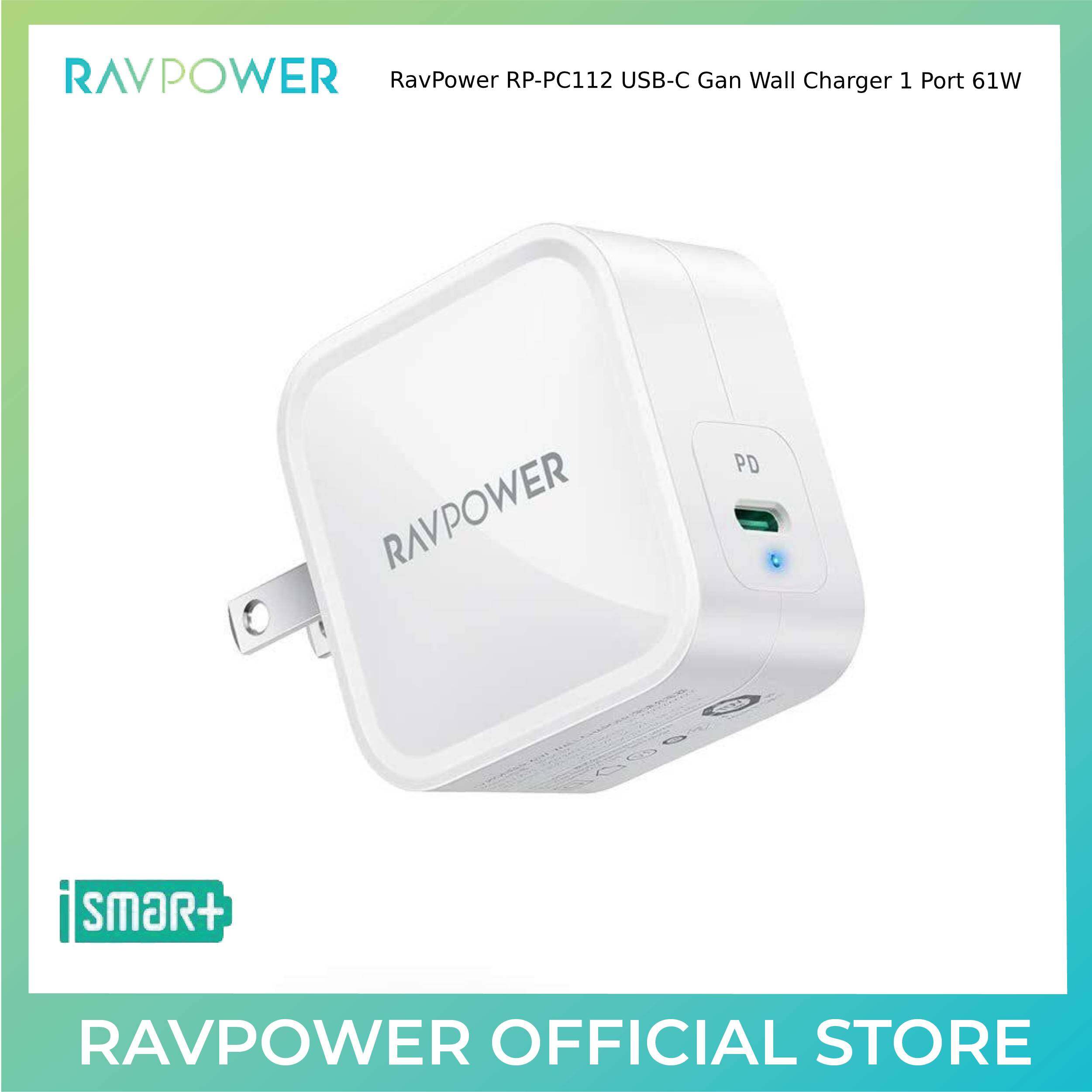 RavPower RP-PC112 USB-C Gan Wall Charger 1 Port 61W
