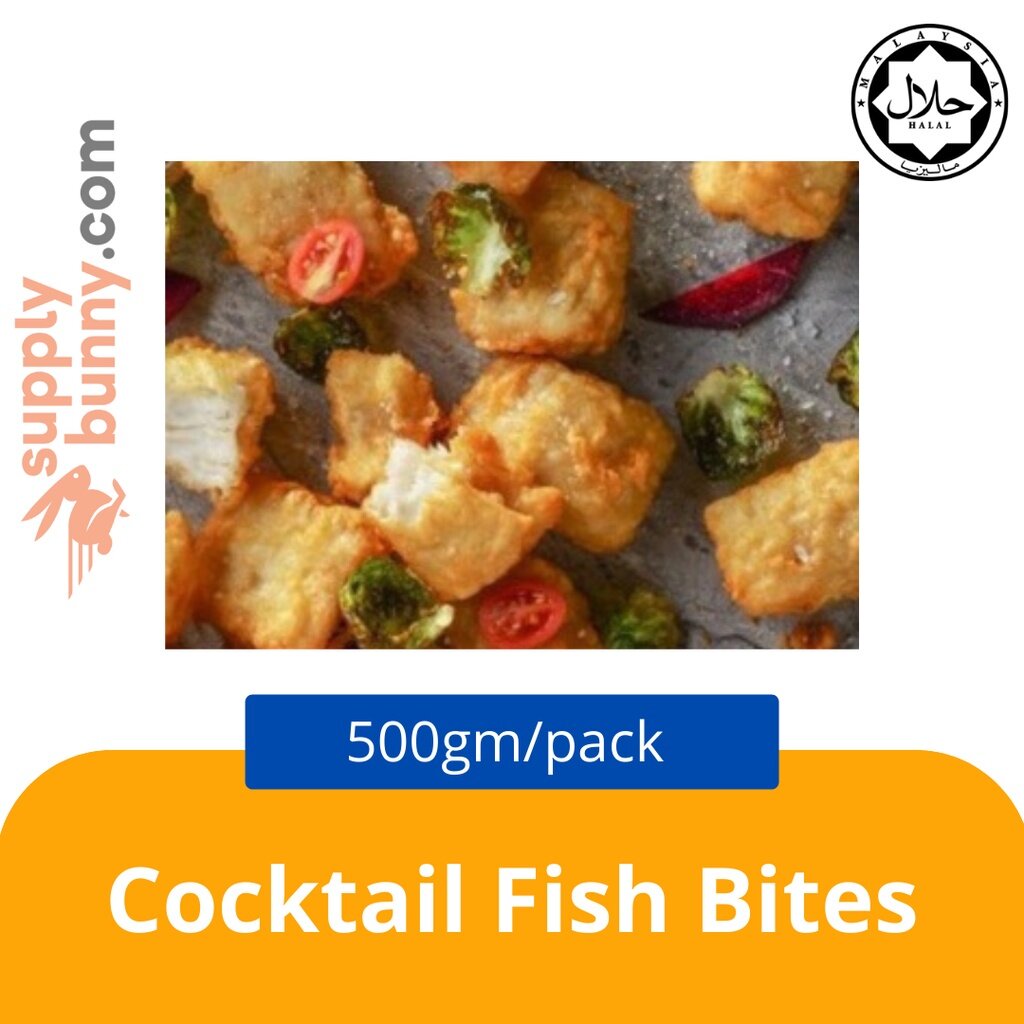Cocktail Fish Bites 5pcs (500g/pack) 鱼块小吃 Lox Malaysia snacks