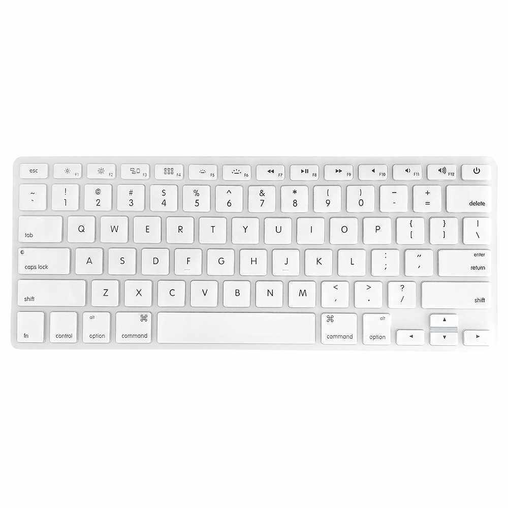 TPU Keyboard Cover Dustproof Keyboard Protective Film Compatible with Apple MacBook Air 13.3 inch A1466/A1369 White (White)