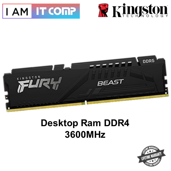 Kingston FURY Beast DDR4 2666MHz 3200MHz 3600MHz CL16