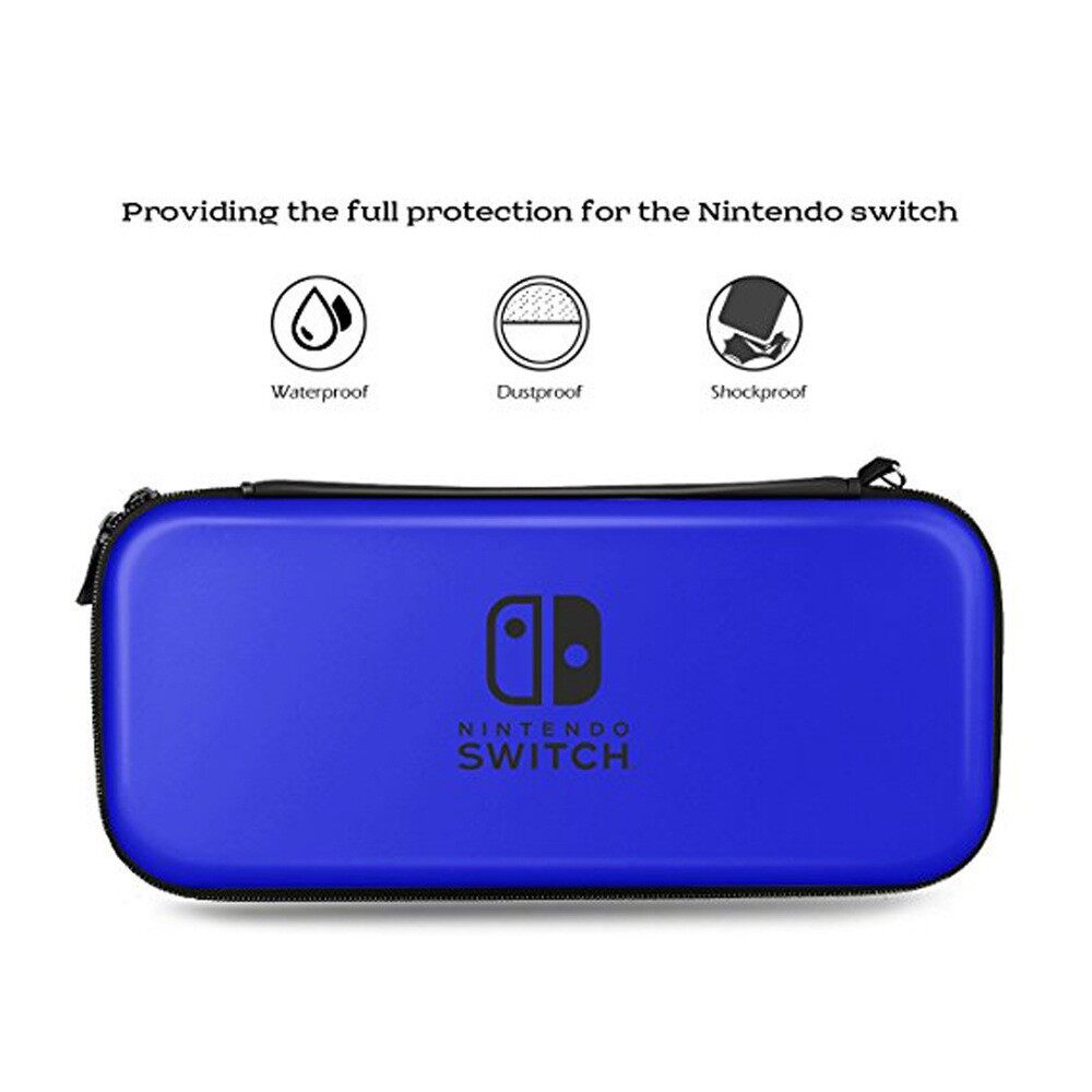 Nintendo Switch OLED Switch V2 Hard Casing Protective Travel Bag Case Tough EVA Pouch with Game Card Slot