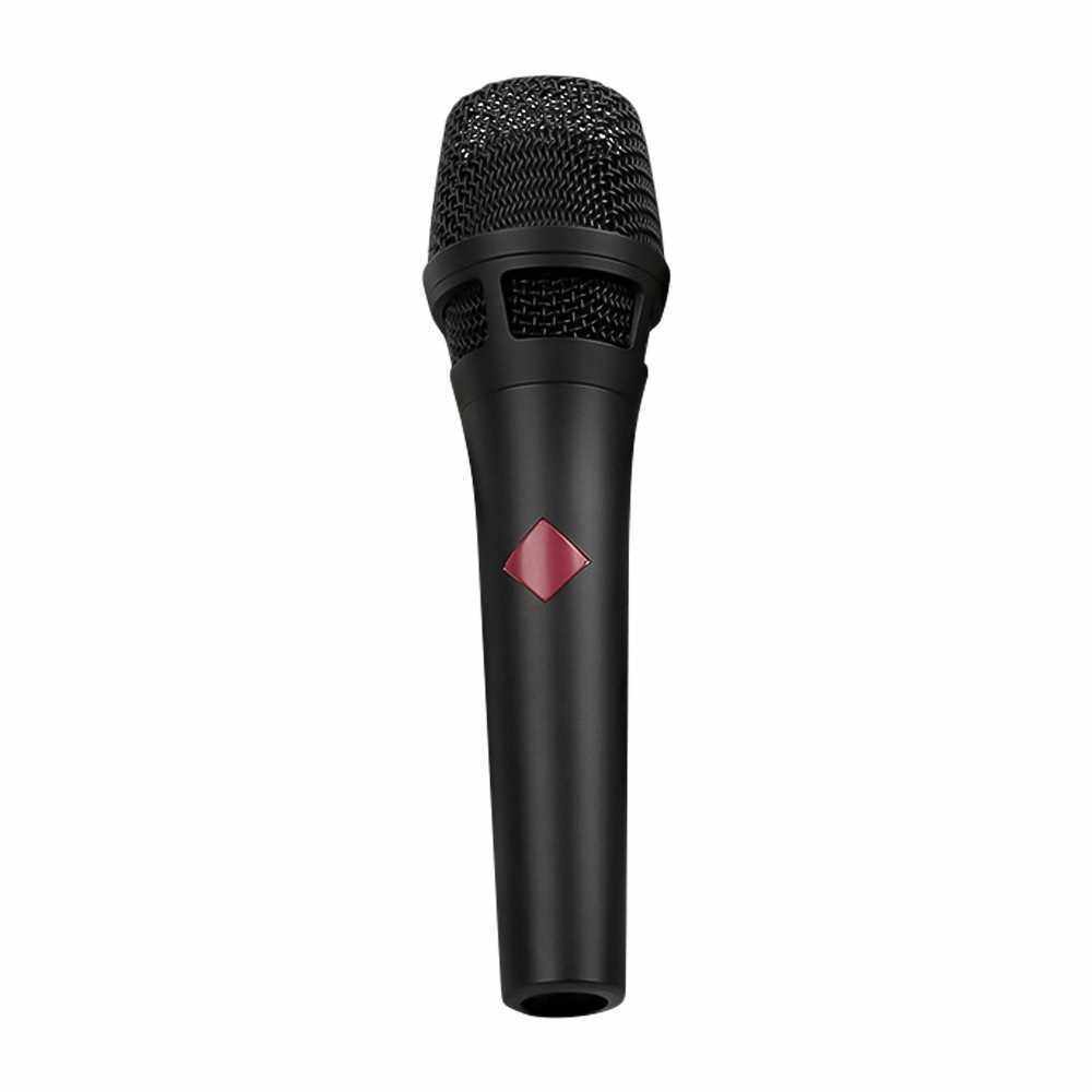 Handheld Condenser Microphone Multifuctional for Studio Recording Podcasting Live Streaming Smartphones Computer Karaoke with Audio Cable Black (Black)