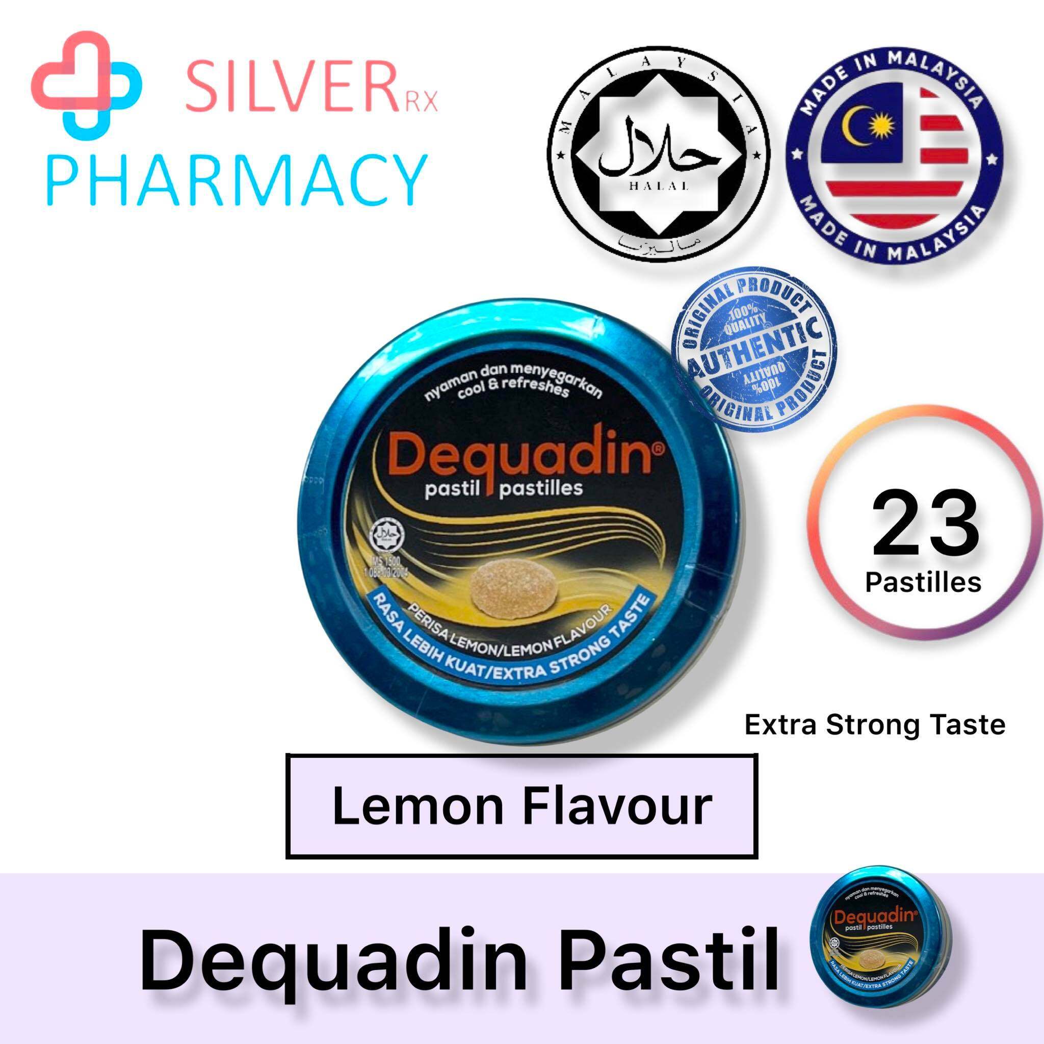 [Exp 06/2024] Dequadin Pastil Extra Strong Taste 46g [Lemon/Menthol]