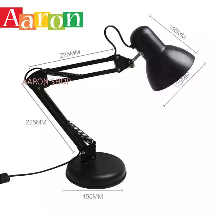 Desk Lamp Study Light Modern Table Lamp meja study Black/White LED 5W/12W Bulb(S/M size) Aaron Shop