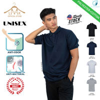 ✔*【🇲🇾LOCAL⚡SELLER】(Unisex) ULTIFRESH Double Pique Premium Plain Polo shirt│Anti Bacterial & Anti Odor UH27 Black│Light Grey│Dark Grey│Navy Blue @LMK Apparel