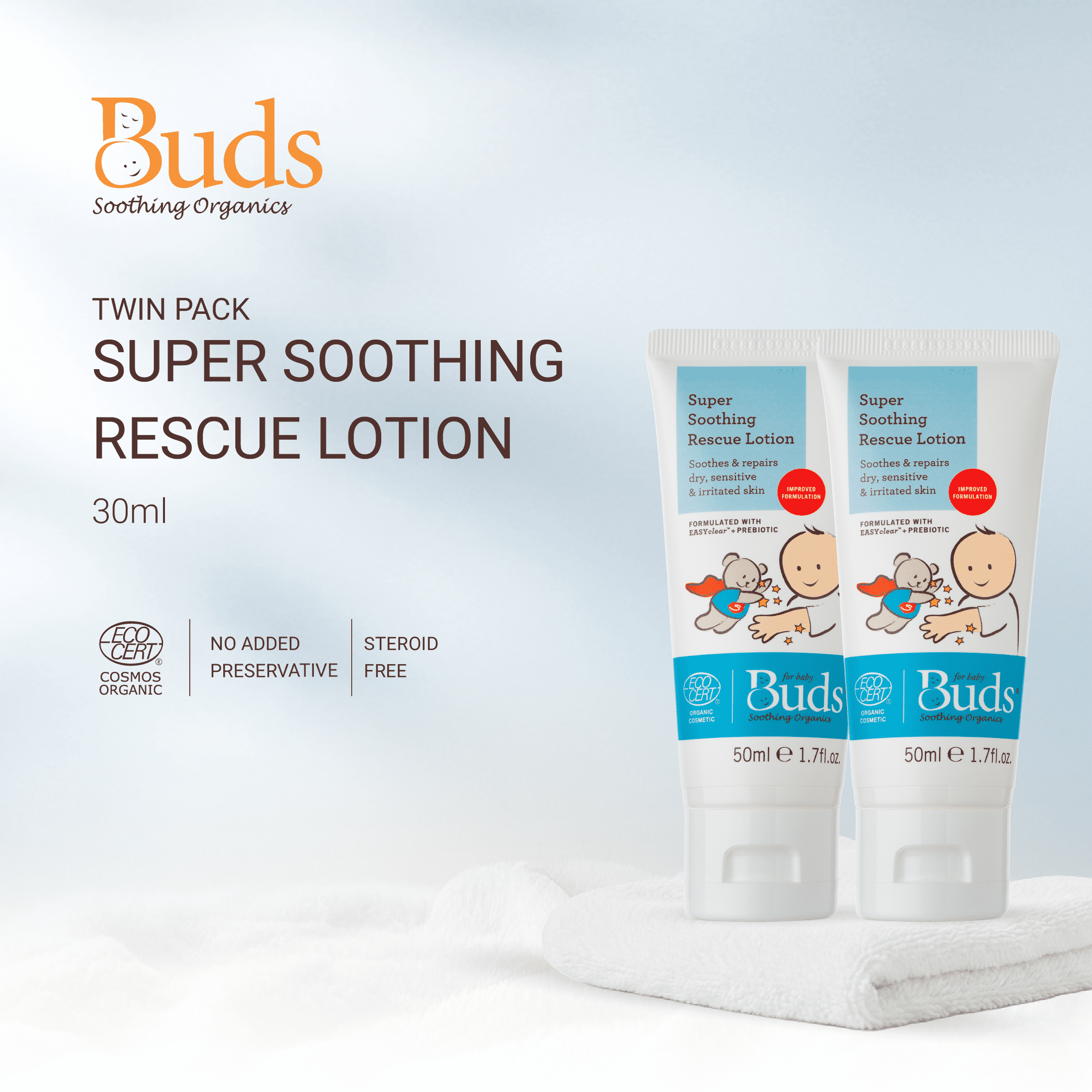 [Twin Pack] Buds Organics BSO Rescue Lotion (50ml)