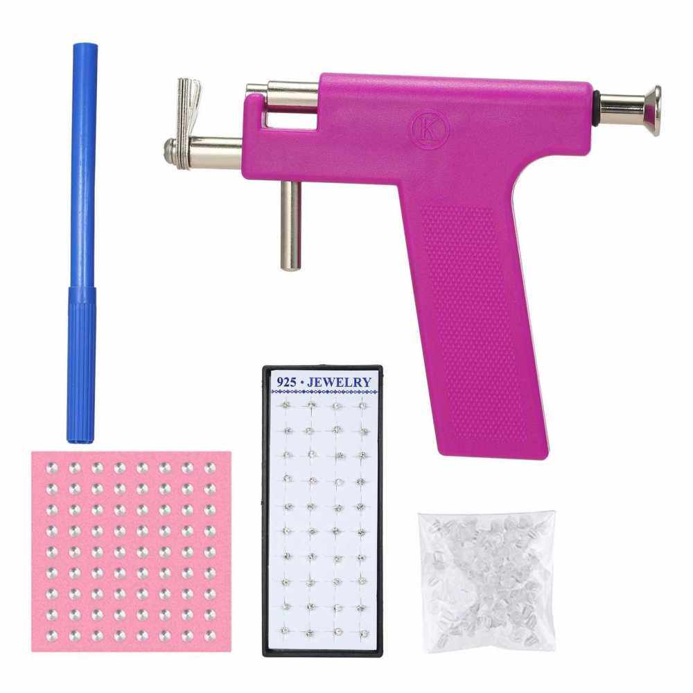 Ear Piercing Gun Set Safety Ear Nose Navel Body Piercing Gun Kit Set ...