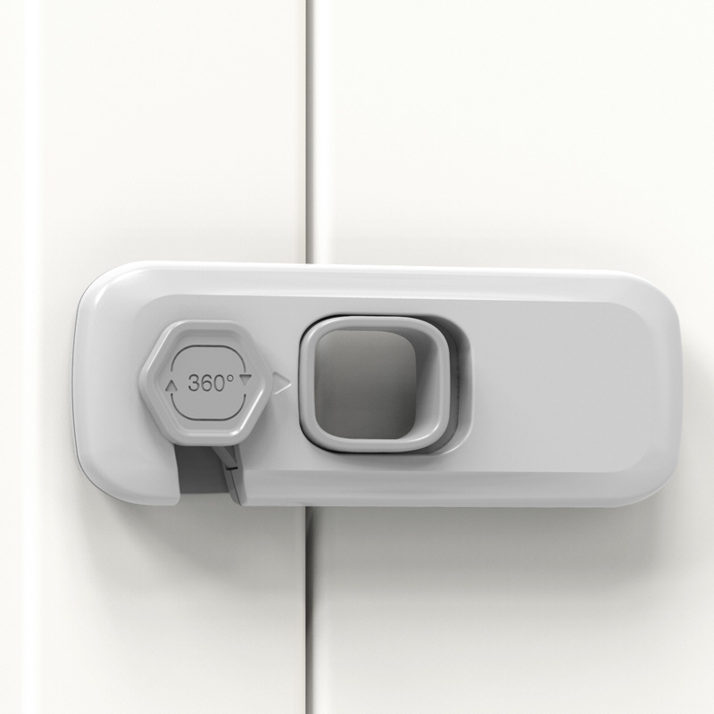 *READY STOCK AT MALAYSIA*Child Safety Lock Baby Anti-opening Anti-pinch Protection Refrigerator Lock Drawer Lock Multi-function Lock Kunci Keselamatan 儿童安全锁扣
