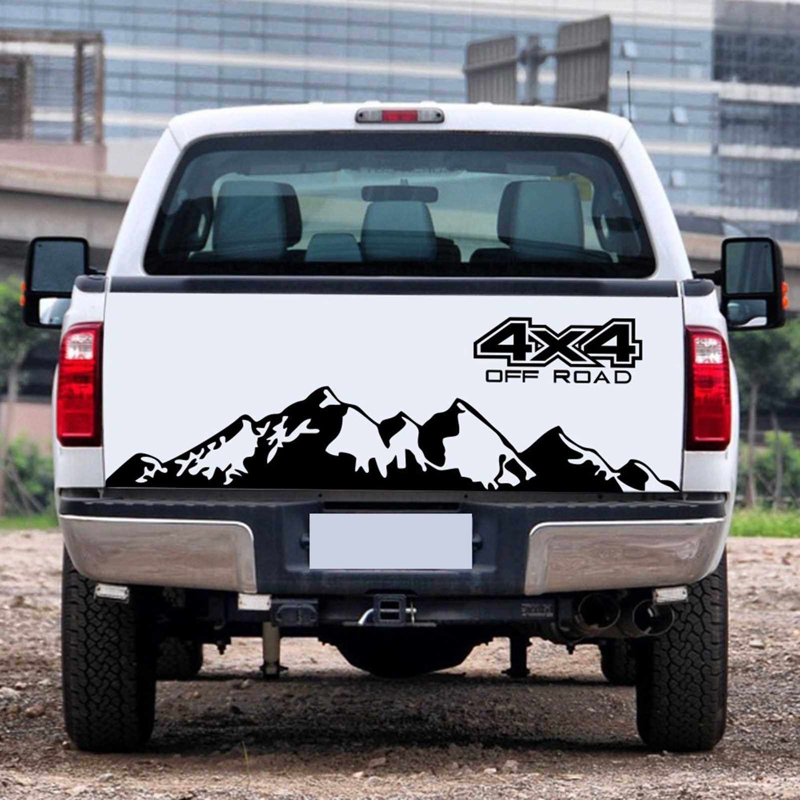 People's Choice Car Stickers 4X4 Off Road(44*17cm)+Mountain Graphic ...