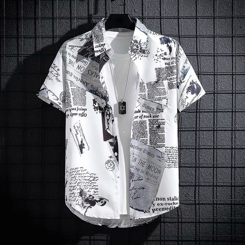 Newspaper Print Shirt - Best Price in 