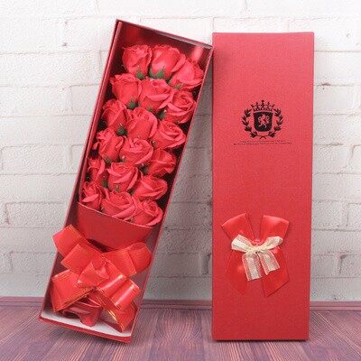 Valentine Gift 18pcs Flower Soap Mini Doll Valentine Day Birthdays Wedding Gift [READY STOCK]