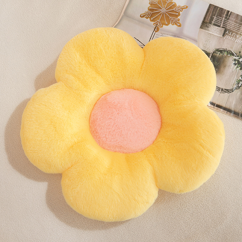 35cm 50cm Extra Large Size cute soft Cushion Sofa PP Cotton Plush Round Flower pillow soft Seat Chair birthday gifts