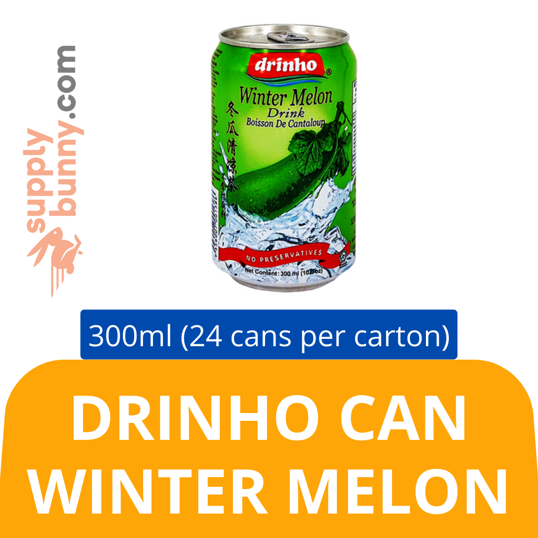 Drinho Can Winter Melon (300ml X 24 cans) (sold per carton) 顶好罐装冬瓜茶饮料 PJ Grocer Melon Sejuk Tin