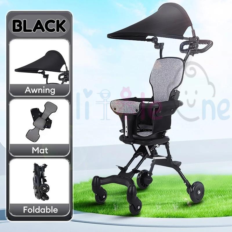 2 Way Magic Stroller (CANOPY TYPE) L1/L2 (WITH BOX) Magic Kids Stroller Magic Foldable Stroller Budak Stroller Kids