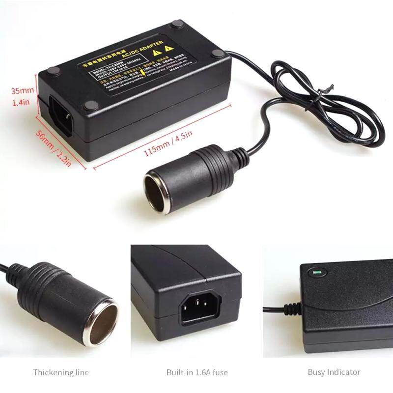 Bộ Chuyển Đổi AC/Bộ Chuyển Đổi Nguồn DC Biến Tần 220V AC Sang 12V DC Cho Bơm Hơi Ô Tô/Máy Hút Bụi