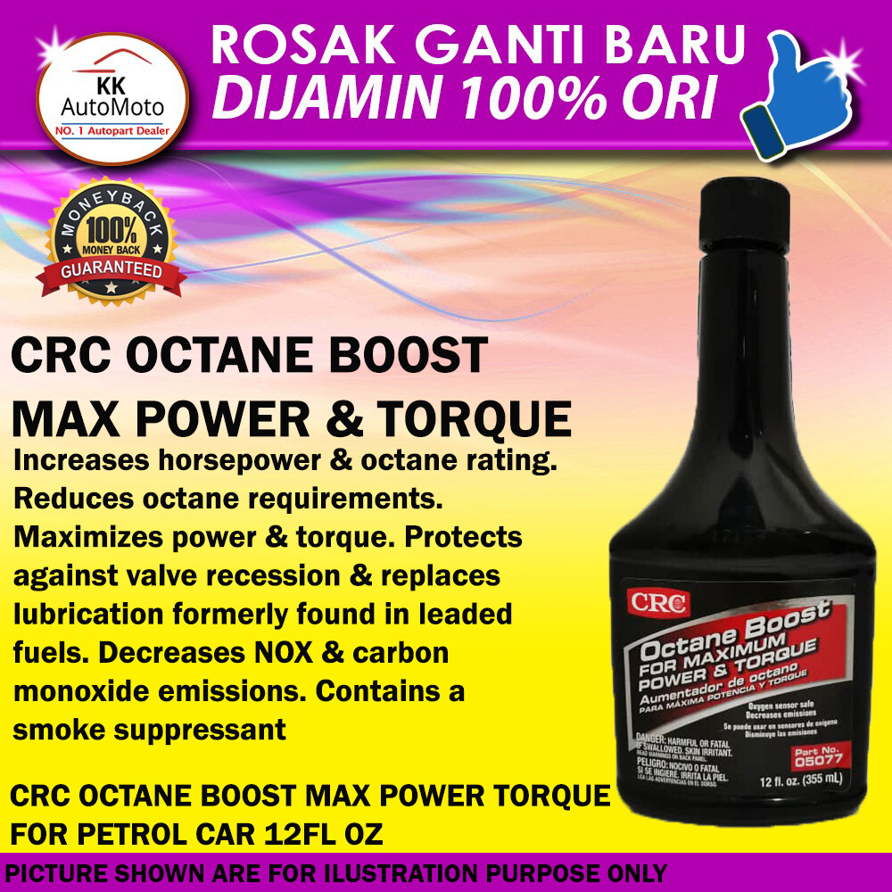 CRC Octane Power Boost increase Maximum Power & Torque for petrol