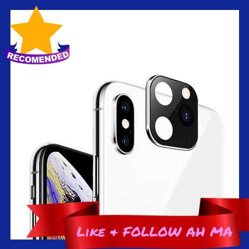 Best Selling Luxury Metal Alumium Camera Lens Seconds Change For i-Phone 11 Protector Compatible for i-Phone X XS MAX Camera Protective Cover Silver (Silver)