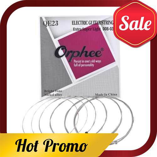 Orphee QE23 Electric Guitar String 6pcs/Set(.008-.038) Hexagonal Steel Core Nickel Alloy Extra Super