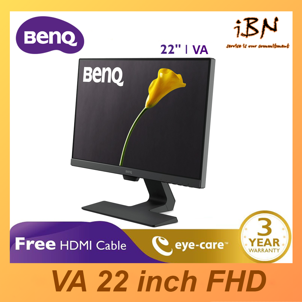BenQ GW2283 22inch Full HD IPS HDMI Speaker Brightness Intelligence Technology LED Entertainment Eye Care Monitor