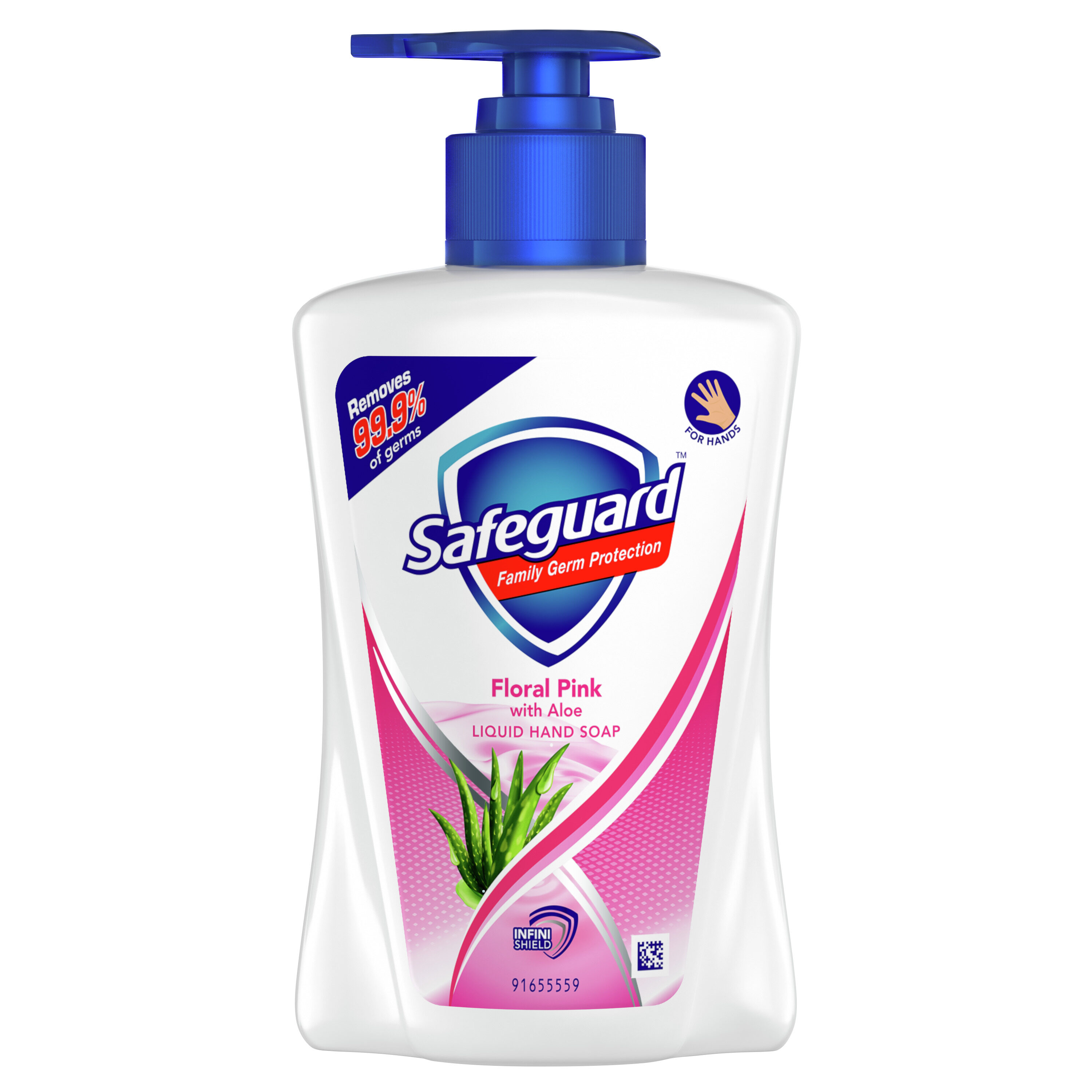 Safeguard Floral Pink Liquid Hand Soap Bottle 225ml