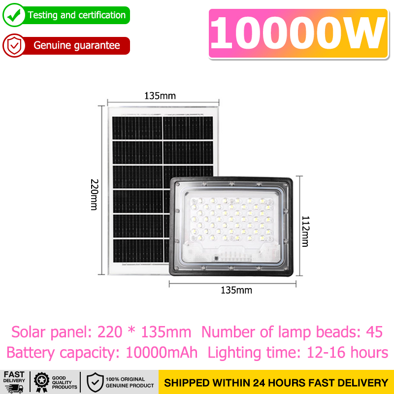 [Malaysia stock] 60000W solar light outdoor lighting IPX7 waterproof curved solar light LED solar spotlight solar led street light solar street light outdoor lampu solar street lighting lampu solar light outdoor 太阳能灯