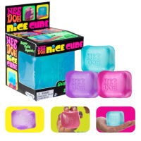 (Local Seller) KEBETEME NeeDoh Nice Cube Schylling Cube Squishy Stress Ball Fidget Toy with Super Solid Squishy Toy Slow Rising Squeeze Ball Ice Baby Pinch Decompression Toy FOR Kids ASMR