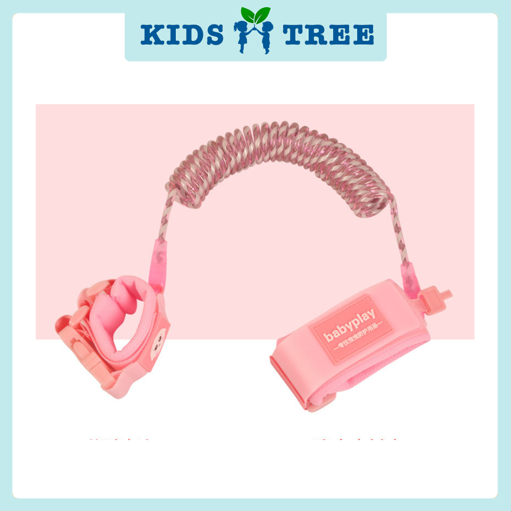 Infant Baby Kids Anti Lost Baby Safety Harness Strap Children Stretchable Wristband Protection Key Lock 360 Degree Rotation