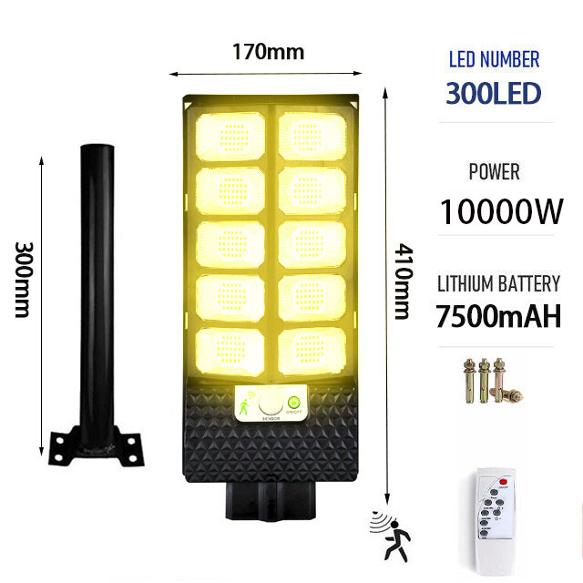 【Ceria Home】15000W Solar light outdoor Waterproof motion sensor light Wall Lamp LED Flood Light Lampu Solar Street Light 太阳能路灯