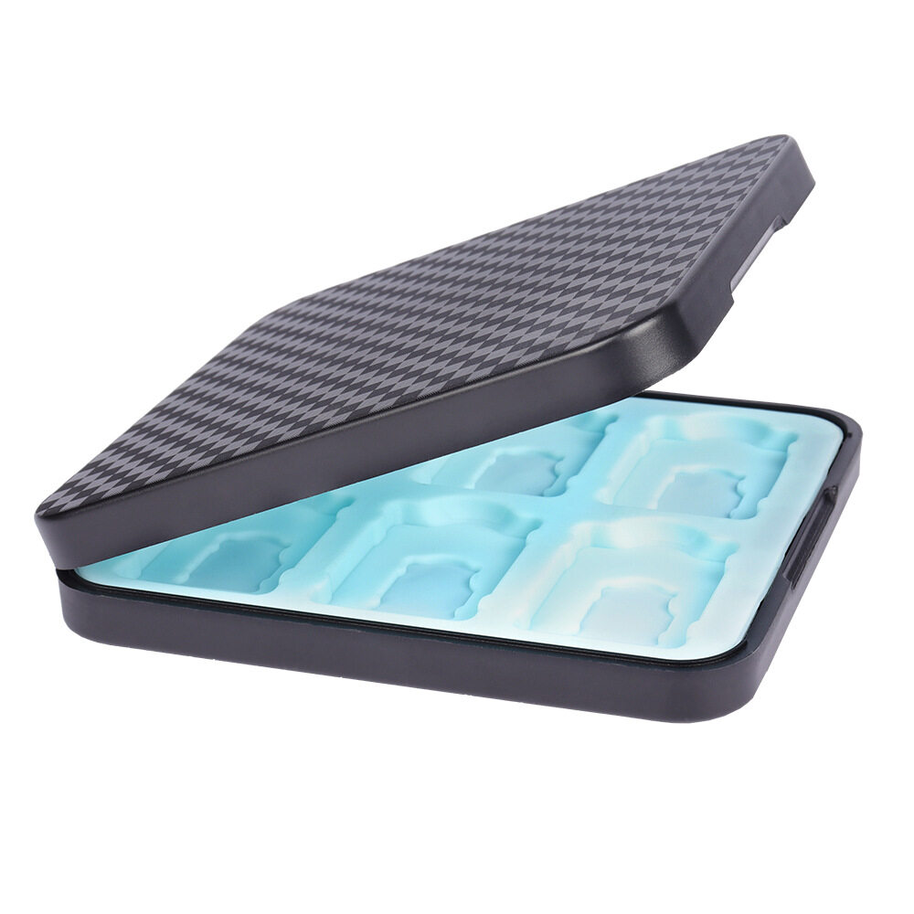 Game Card Storage Box for Switch OLED V2 Lite Cartridge Case Carbon Design
