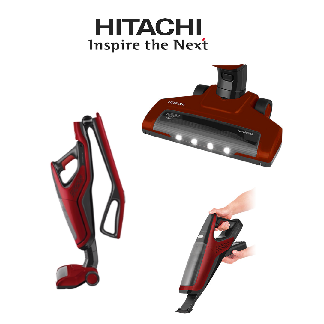 Hitachi [Authorised Dealer] Cordless Stick Vacuum Cleaner 2 in 1 PV-X85M - Hitachi Warranty Malaysia