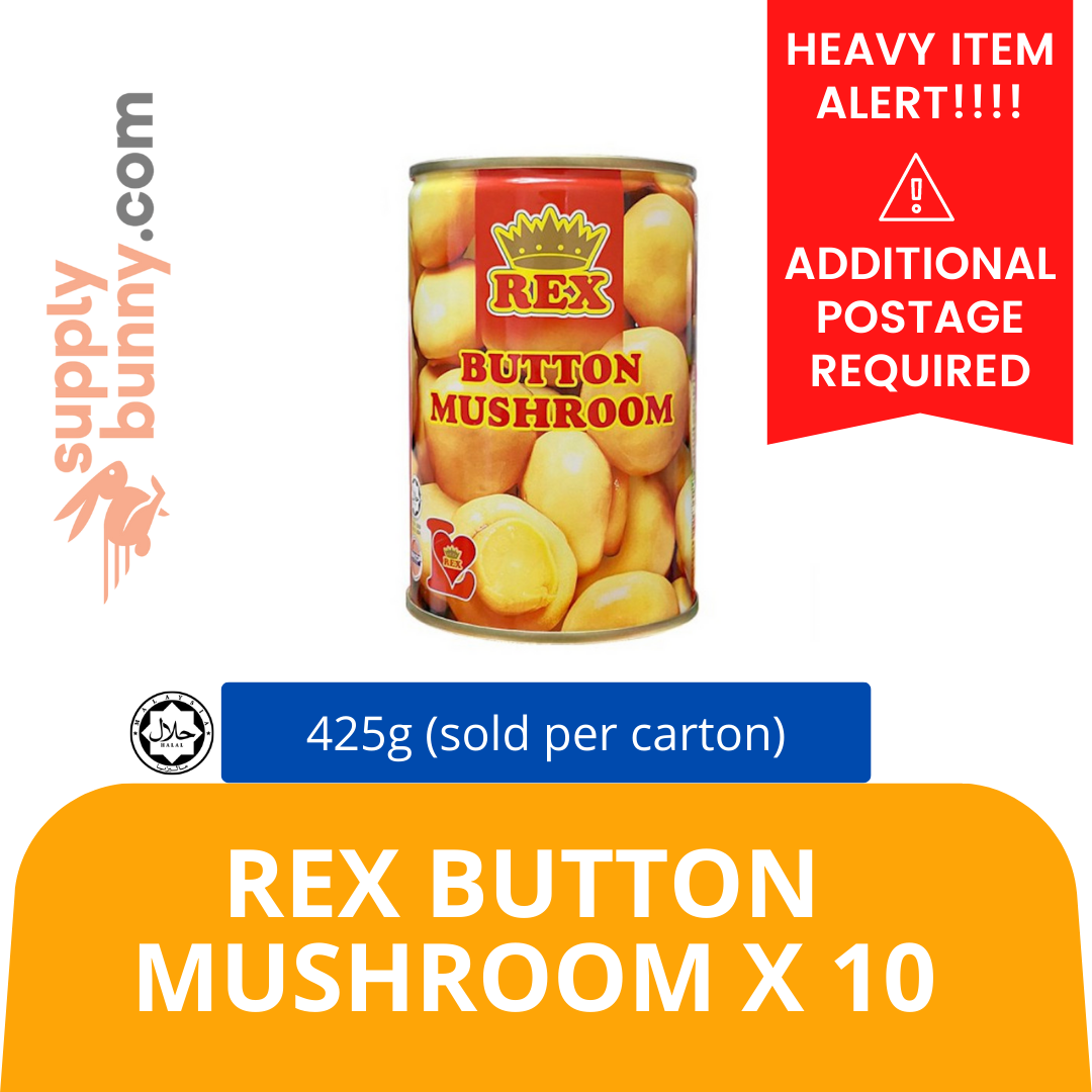 REX BUTTON MUSHROOM 425GX24 (sold per carton) Cendawan 整蘑菇