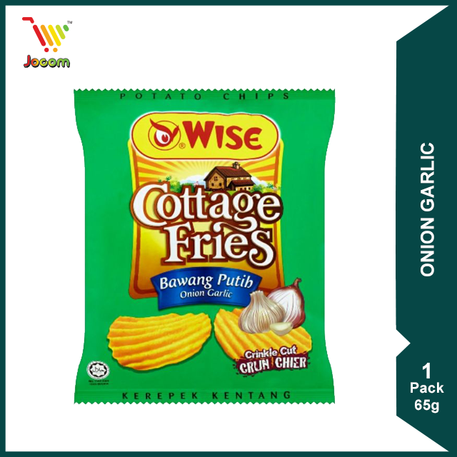 Wise Cottage Fries Onion Garlic 65g [KL & Selangor Delivery Only]
