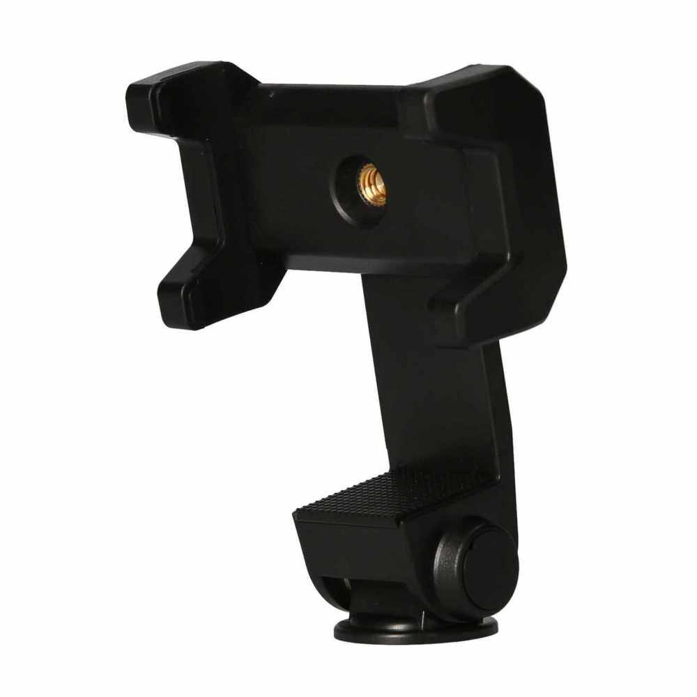Phone Holder for Tripod Rotatable Adjustable Clamp Taking Selfies Live Streaming Smartphone Bracket for Most Cellphones (2)