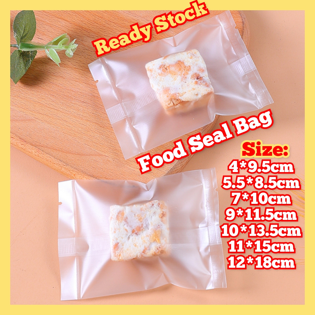 Cookies Seal Bag 100pcs Clear type and Matte type Packaging Bag For Cookies Biscuit Mooncake Candy Self Sealing Bag