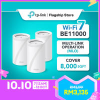 TP-Link Deco BE65 BE11000 Whole Home Mesh Router WiFi 7 System (1 / 2 / 3 Pack)