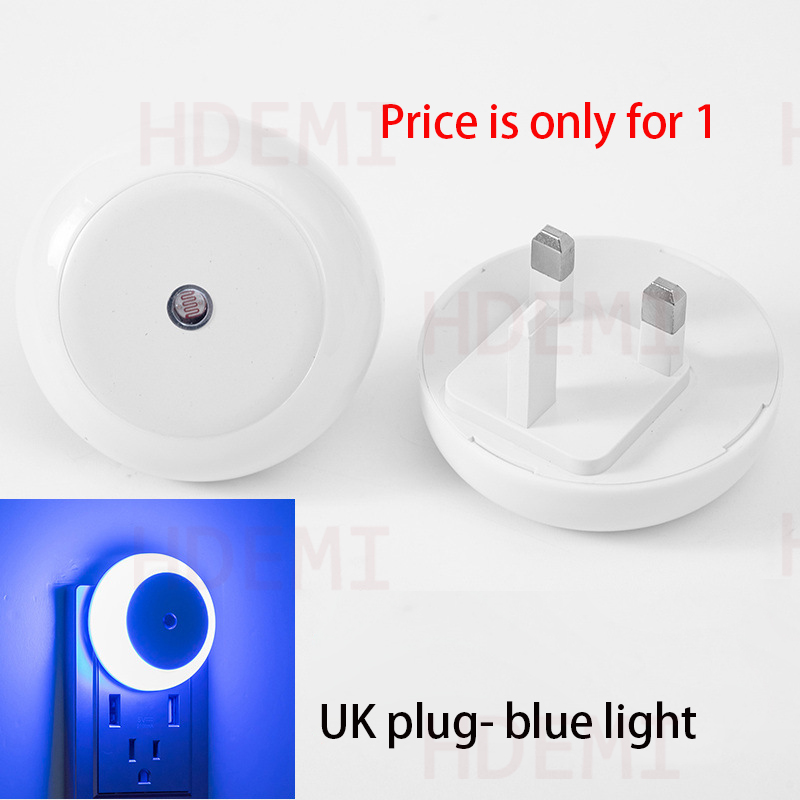 LED Light Control Sensing Night Light UK/US/EU Plug Smart Lamp For Room Corridor 5 Colors Available