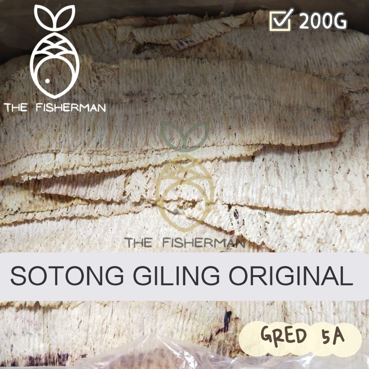 [BBQ King] Sotong Giling Original Belum Bakar 超香自烤鱿鱼BORONG (200G/500G/1KG) - The Fisherman